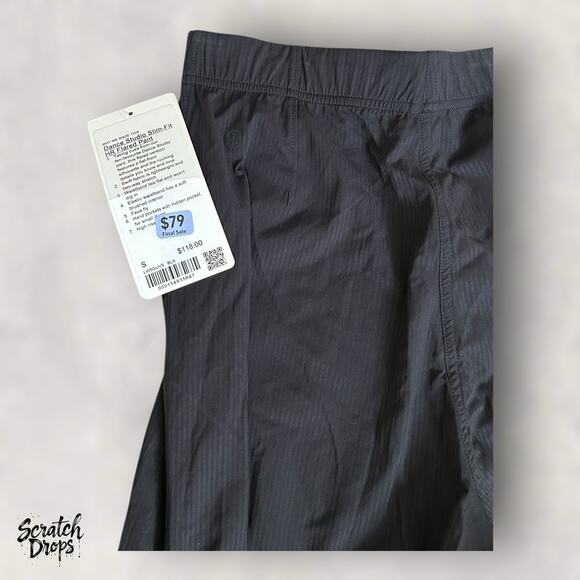 Lululemon Dance Studio Slim-Fit Flared Pants Black Small NWT - Picture 2 of 5